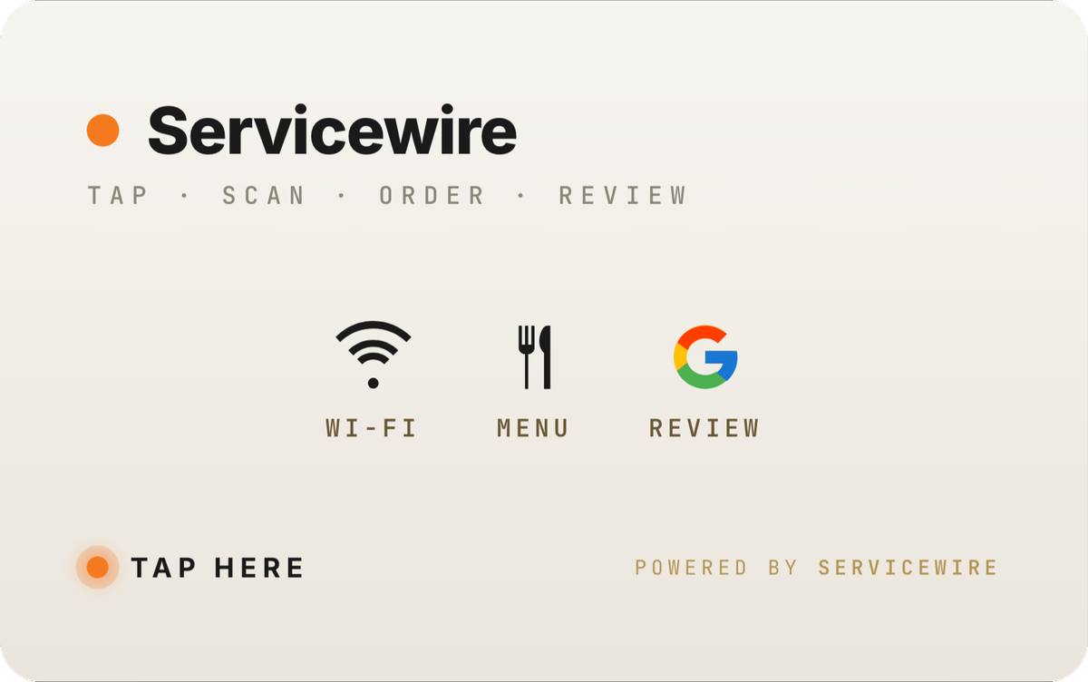 ServiceWire tap card